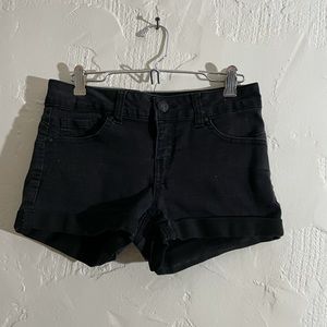 Black Jean shorts
